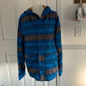 Burton windbreaker with hood, size small.